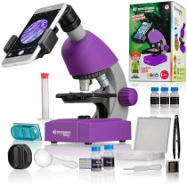 Microscope 40x-640x - BRESSER JUNIOR - LED lighting - experiment kit -