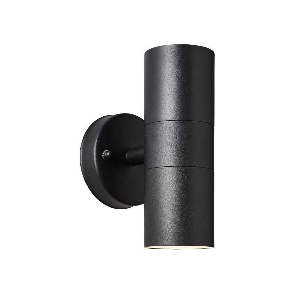 Applique murale extérieure JANDY 2L noir métal/verre - BRILLIANT - G