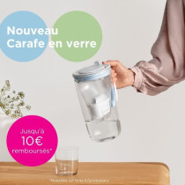 Brita Carafe filter in blue glass included 1 Maxtra Pro All-1 cartridg