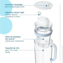Brita Carafe filter in blue glass included 1 Maxtra Pro All-1 cartridg