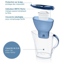 Brita Carafe filter Marella Bleue (2.4l) included 1 Maxtra Pro all-in-