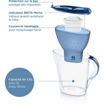 Brita Carafe filter Marella Bleue XL (3.5l) included 1 Maxtra Pro All-