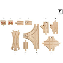 BRIO World - 33307 - Evolution Avance 11 Rails Box - Accessory for woo