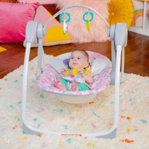 Portable and compact swing - BRIGHT STARTS - Pink Paradise - Automatic