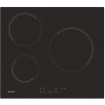 Vitroceramic hob -Candy - 3 foci - L 60 cm - CH63CT -NOIR