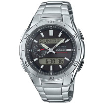 CASIO - Stainless steel watch - WAVECEPTOR - Gray