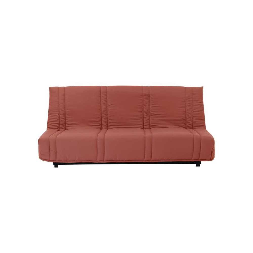 Banquette clic clac 3 places - Terracotta - 100% coton - L 193 x P 92