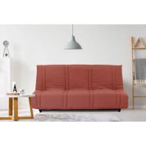 Banquette clic clac 3 places - Terracotta - 100% coton - L 193 x P 92