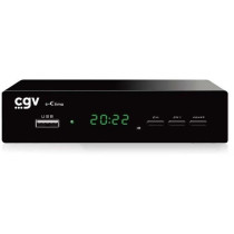 TNT receiver-recorder - CGV - e-ETIMO - DVB-T2 HEVC 265 - RJ45 - Full
