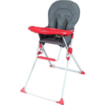 BAMBIKID Fixed high chair - 6 months - Mixed - Gray and red