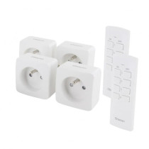 Chacon lot of 4 mini sockets on/off and 2 remote controls (FR)