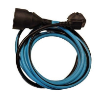 Dual color extension - CHACON - Black / Turquoise - H05VV-F 3G1.5 - 20
