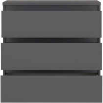 Chest of drawers - CHELSEA - 3 drawers - Anthracite - 77.2 x 42.2 x 79