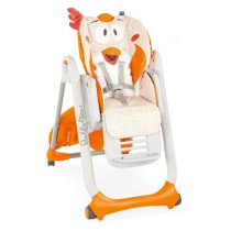 CHICCO High Chair Polly 2 Start - 4 Wheels fancy chicken