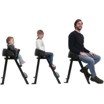 CHICCO Crescendo Lite evolving high chair - Cairo coal - Black - 8.25