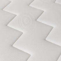 Banquette clic clac 3 places - Matelas 17 cm - Tissu gris clair - L199
