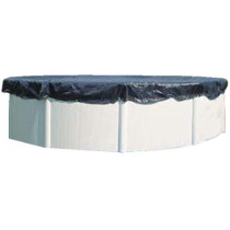 GRE - Winter tarpaulin of 120g/m² for Ø4m A Ø4.60m - Black Round So
