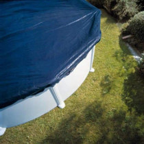 GRE - Winter tarpaulin of 120g/m² for Ø4m A Ø4.60m - Black Round So