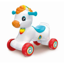 Clementoni - Rocking horse and wheels - Mane with intercation buttons