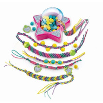 Clementoni Crazy Chic - Friendship bracelet creation box - Beads and t