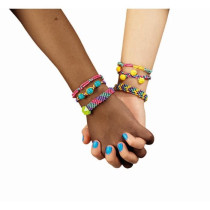 Clementoni Crazy Chic - Friendship bracelet creation box - Beads and t