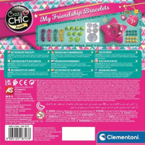 Clementoni Crazy Chic - Friendship bracelet creation box - Beads and t
