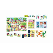 Clementoni - Box of 8 games in 1 - Educational games shapes, colors, n