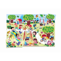 Clementoni - Box of 8 games in 1 - Educational games shapes, colors, n