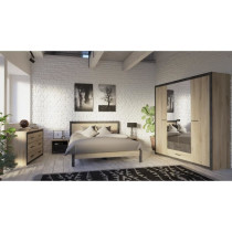 Demeyere bedside table 1 drawer - Kronberg chene decor - L 49.6 x D 36