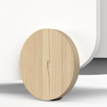 Storage trolley on wheels - FIRMIANA - Scandinavian style - Matt white