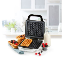 DOMO DO9222W - Waffle iron - 900W - 4x7 cm - Non-stick coating - Adjus