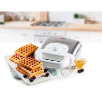 DOMO DO9222W - Waffle iron - 900W - 4x7 cm - Non-stick coating - Adjus