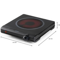 Ceramic hob - DOMO - 1 burner - 25.3 x 28.7 x 7 cm - DO30111KP