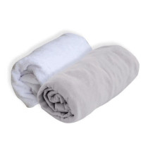 SOFT NID Lot 1 Alese + 1 Fitted Sheet - 70 X 140 Cm - Pearl