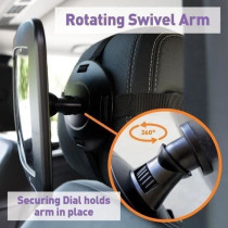 Large rectangular rearview mirror - DREAMBABY - Adjustable for rear se