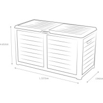 Eda Baya Garden Bay Plastic 420 liters - Imitation Wood Decor - Anthra