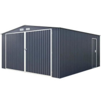 COMET Abri de jardin / Garage en métal 16 m² - 380 x 420 x 232 - Kit