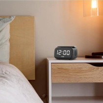 Speaker charger alarm clock - EVOOM - EV304618 - Black with wireless c
