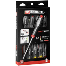 Box of 8 protwist screwdriver screws slit/prozidriv/phillips facom - a