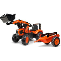 Tractopelle a pédales - FALK - Kubota - Avec remorque - Des 3 ans - 1