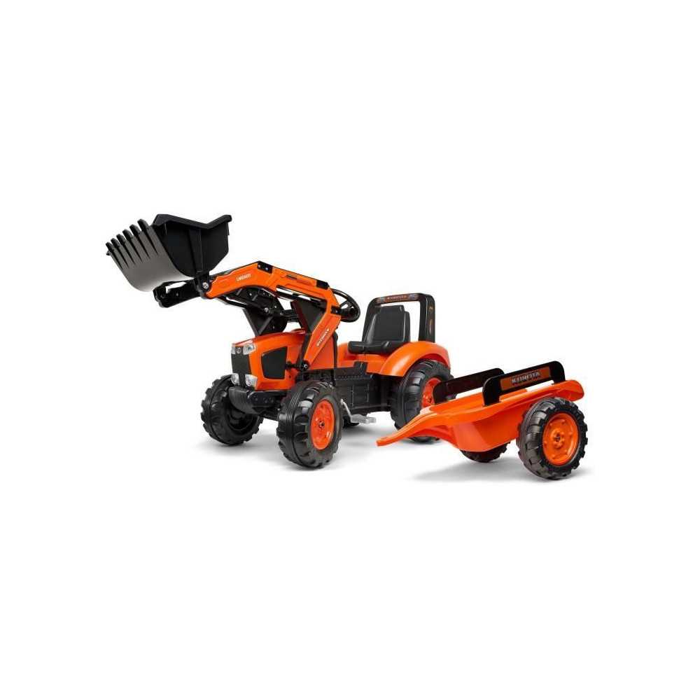 Tractopelle a pédales - FALK - Kubota - Avec remorque - Des 3 ans - 1
