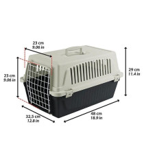 Transport basket for cats and small dogs ATLAS 10EL - Plastic - FERPLA