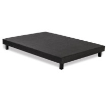 Sommier tapissier a lattes 160 x 200 - Bois massif gris anthracite + p