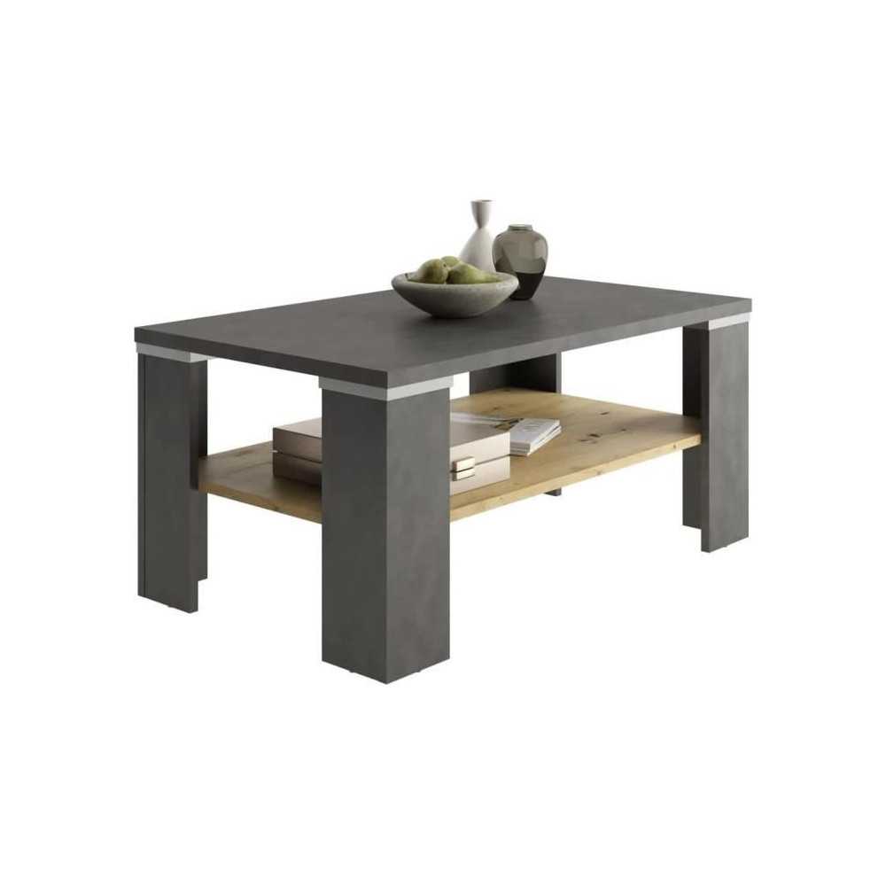 Coffee table - Matera and Artisan oak decor - L100 x H46 x D60 cm - Ma Coffee table - Matera and Artisan oak decor - L100 x H46 x D60 cm - Ma