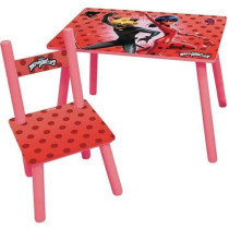 FUN HOUSE Miraculous Ladybug Table H 41.5 cm x W 61 cm x D 42 cm with