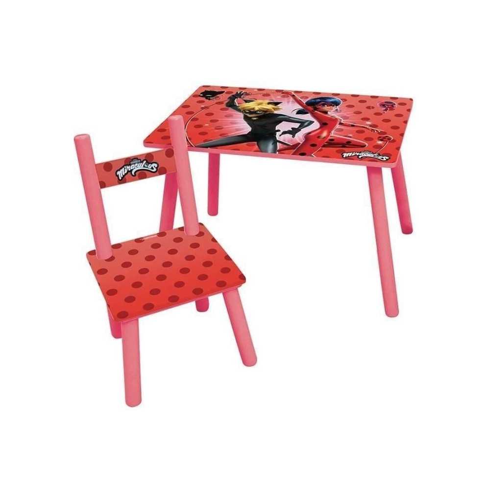 FUN HOUSE Miraculous Ladybug Table H 41.5 cm x W 61 cm x D 42 cm with
