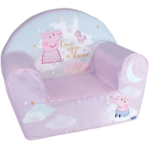 FUN HOUSE Peppa Pig Club armchair - W.52 x D.33 x H.42 cm - For childr