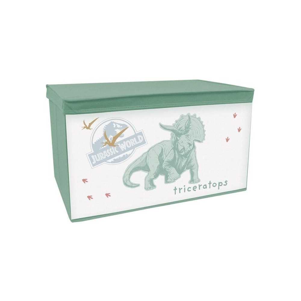 FUN HOUSE Jurrasic World Dinosaur Toy Chest - Foldable - 55.5 x 34.5 x