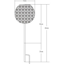 GALIX Metal decoration with solar energy - Retro design