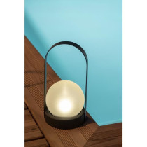 Metal solar lantern - beaded ball - GALIX